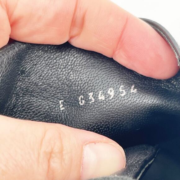 Chanel 2020 Interlocking CC Logo Black Glitter Patent Cap Toe Combat Boot EU 37 - Picture 16 of 16